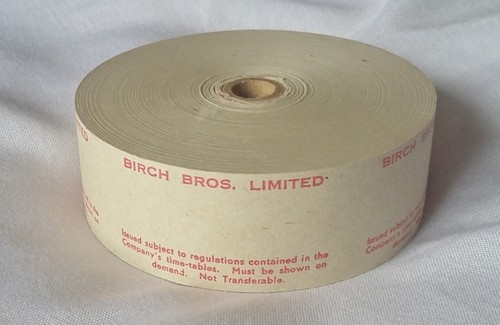 Setright ticket machine - roll,