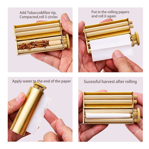 Vintage cigarette roller brass - cigarette,